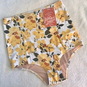 Kortni Jeane NWT small Extended high waisted swim